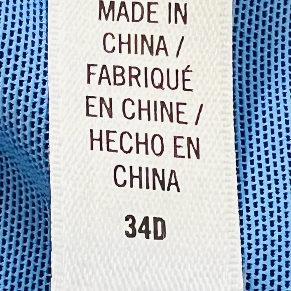 VICTORA’S SECRET X SPORT Blue Black Racerback Underwire Zip Front Sports… - Picture 10 of 14